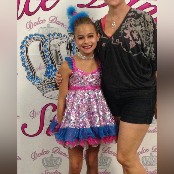 Custom Details Dancewear costume size CS. Bottoms are CM. Perfect condition. - Picture 1 of 12